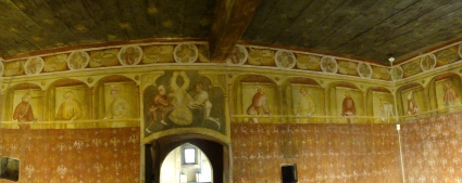 Fresken im Schloß Runkelstein bei Bozen in Südtirol. Bildquelle: Wikimedia Commons. Bildlizenz: Public Domain.
